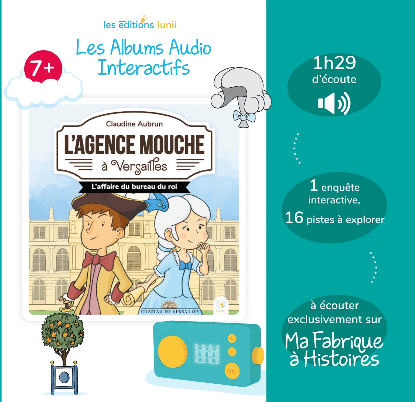 LUNII ALBUM AUDIO INTERACTIF L'AGENCE MOUCHE A VERSAILLES 7+