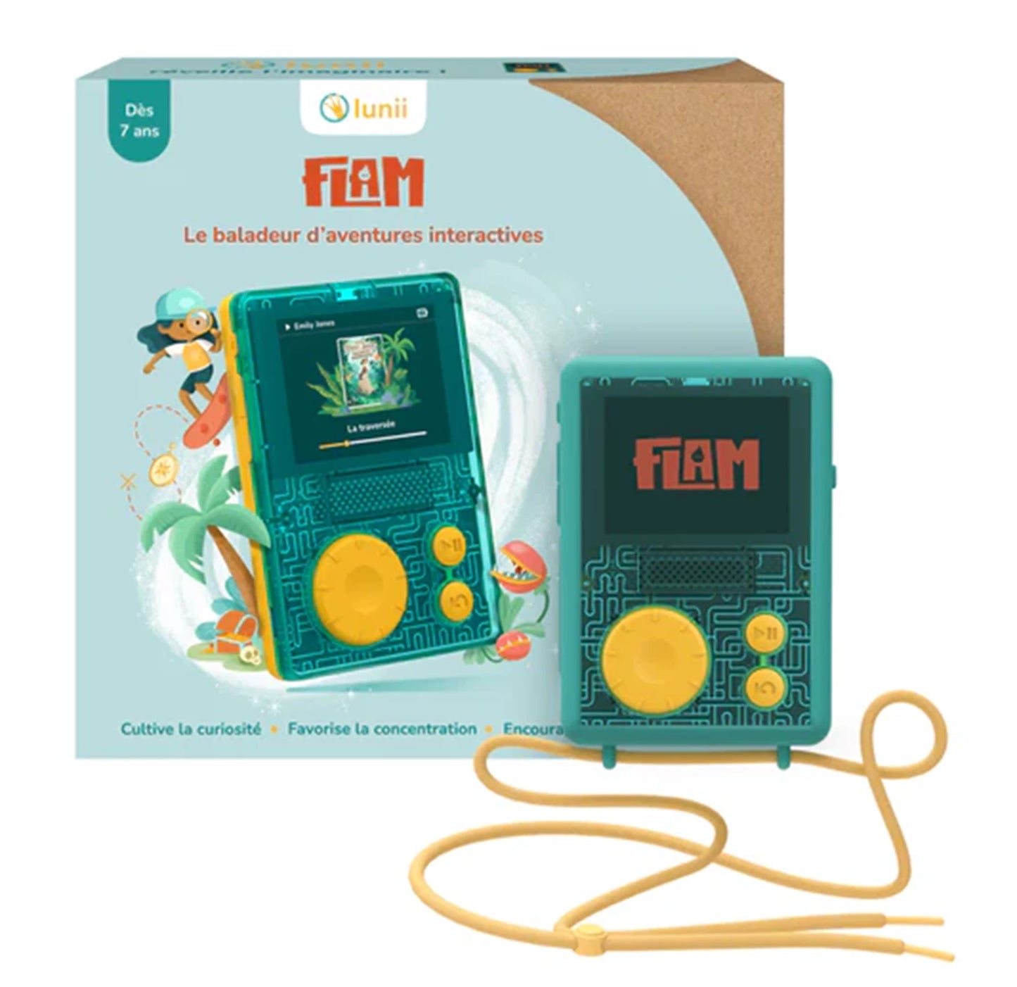 LUNII FLAM + HÜLLE HÖRBÜCHER PLAYER 7-11 JAHRE (FR)