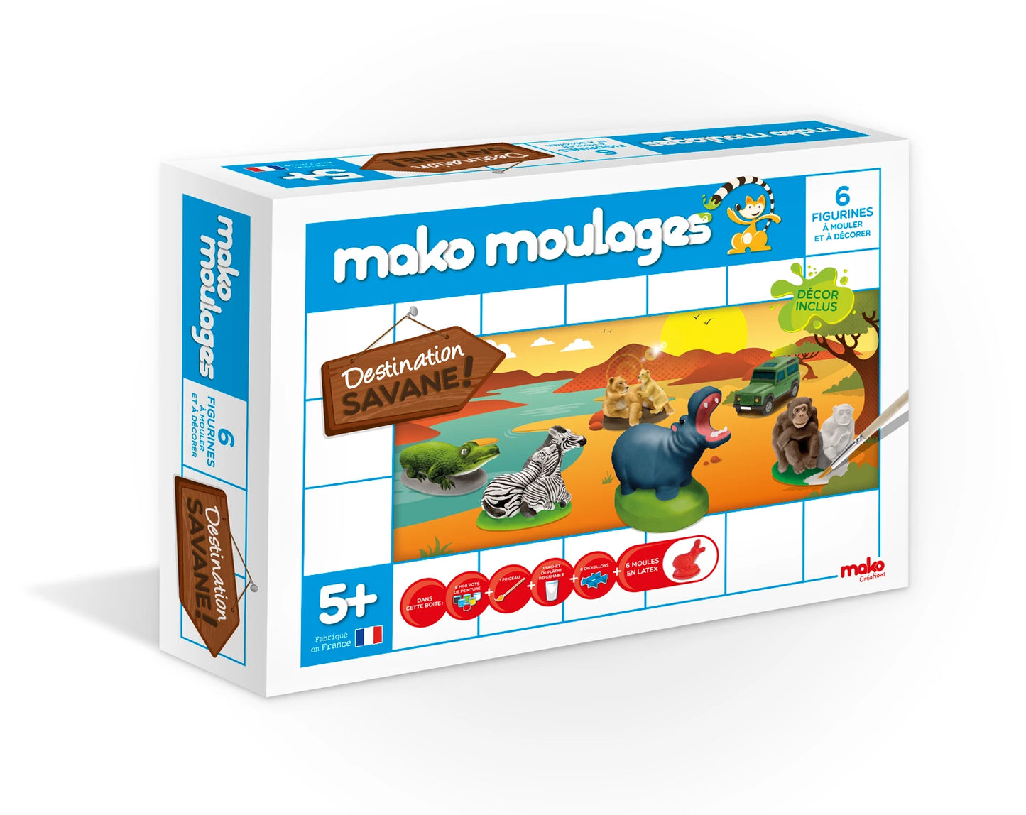 MAKO COFFRET DESTINAZIONE SAVANE 6 MOULES (FR)