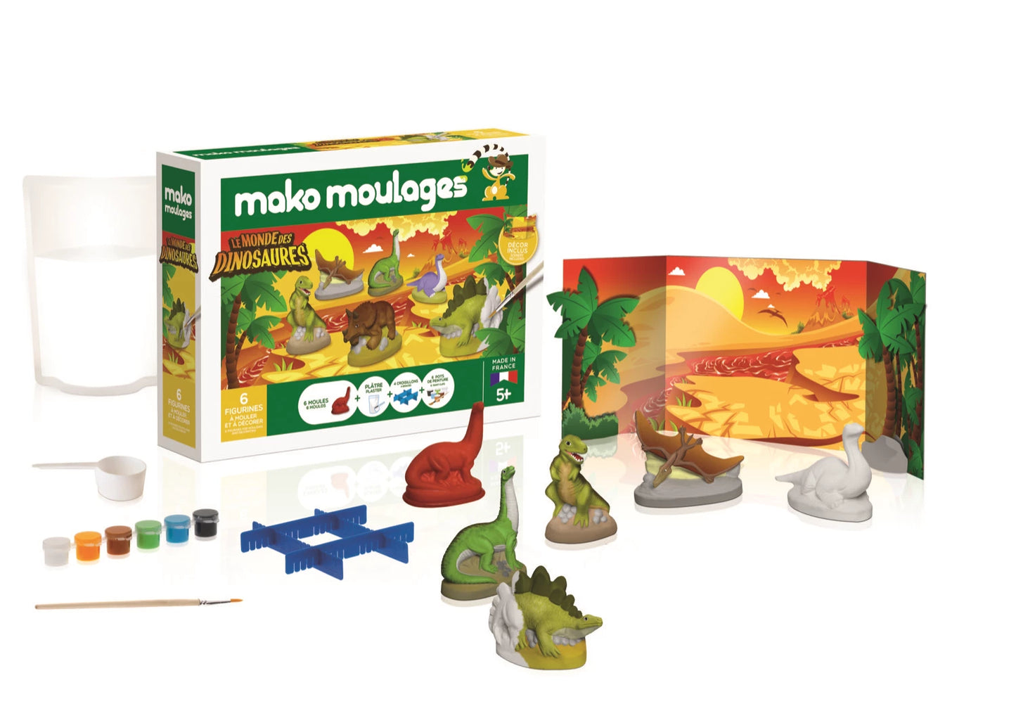 MAKO DIE WELT DER DINOSAURIER-BOX 6 FORMEN (FR)