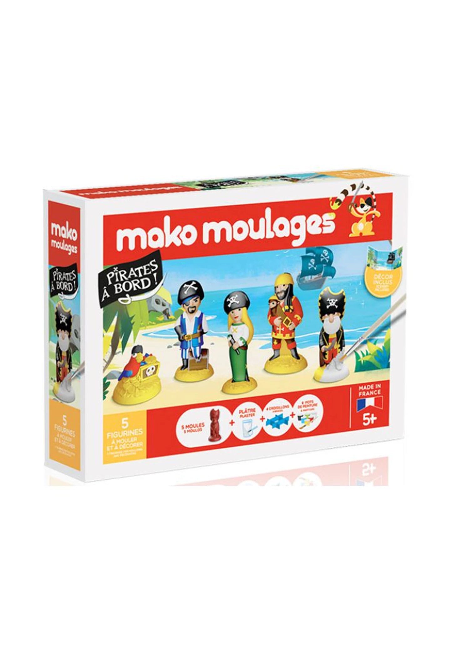 MAKO COFFRET PIRATES À TABLE 5 MOULES (FR)
