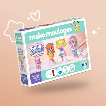 MAKO MOULAGES - MAKO MES AMIS KAWAI BOX 5 FÖRMCHEN (FR) - F