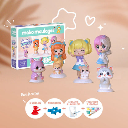 MAKO MOULAGES - MAKO MES AMIS KAWAI BOX 5 FÖRMCHEN (FR) - F
