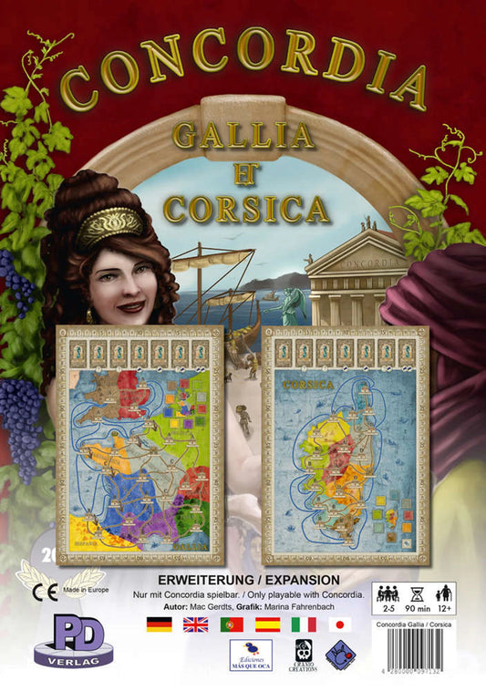 CONCORDIA KARTE GALLIEN UND KORSIKA