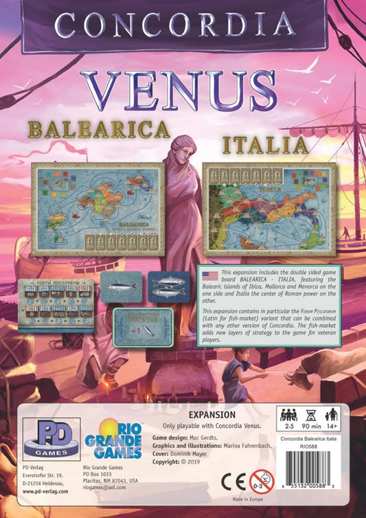 MAPPA DELLA CONCORDIA BALEARICA E ITALIA