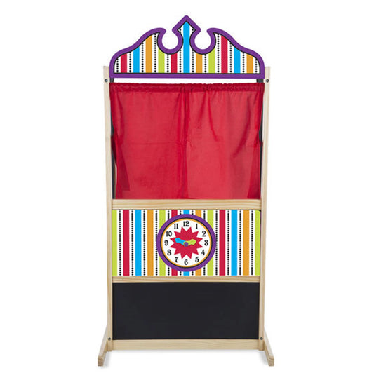 MELISSA & DOUG - THÉÂTRE DE MARIONNETTES EN BOIS (FR-DE-EN-ES) - F/D/ML