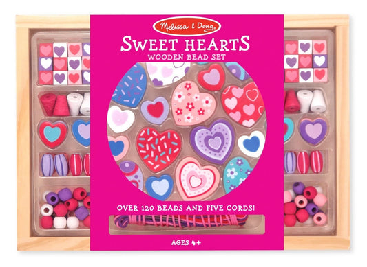 SET PERLES EN BOIS CŒURS GOURMANDS