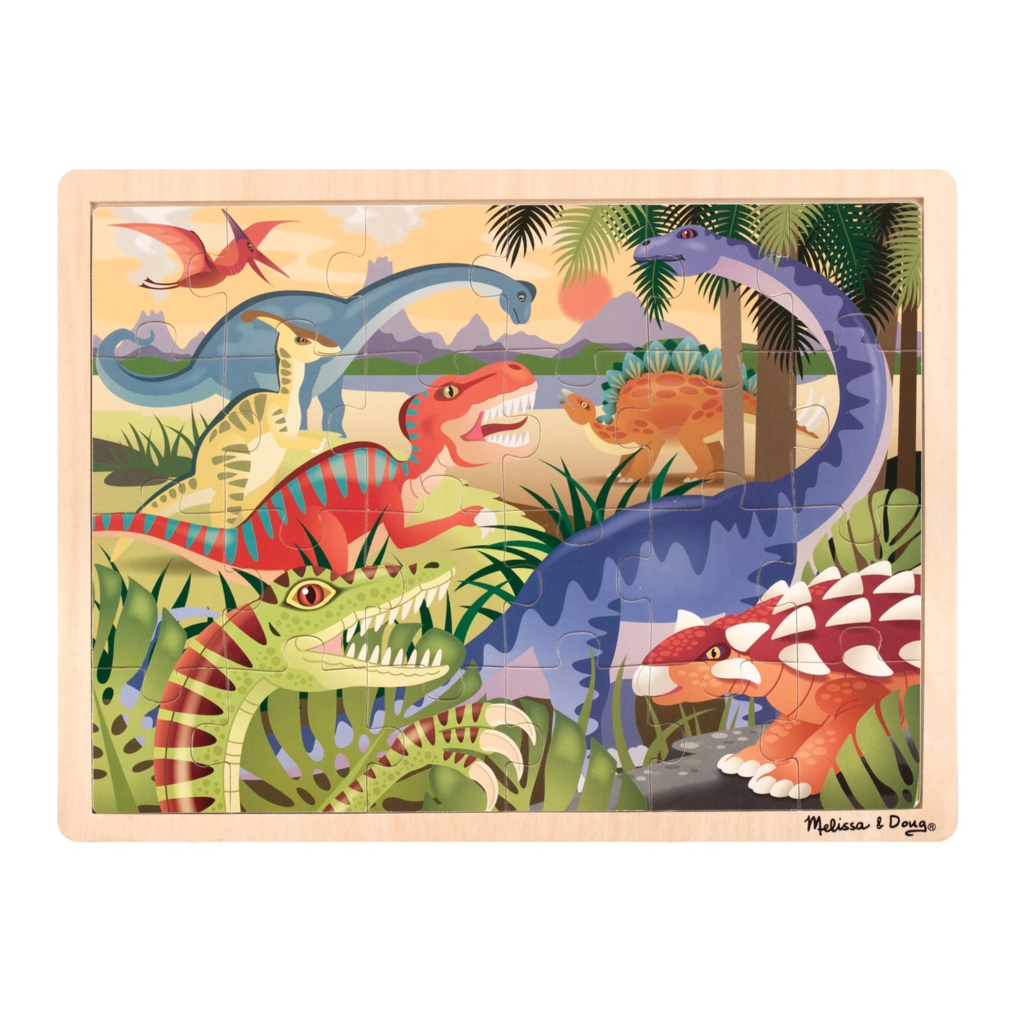 PUZZLE EN BOIS - DINOSAURES