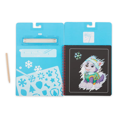 PAW PATROL SCRATCH ART NOTIZBUCH SKYE (FR-DE-EN-ES)