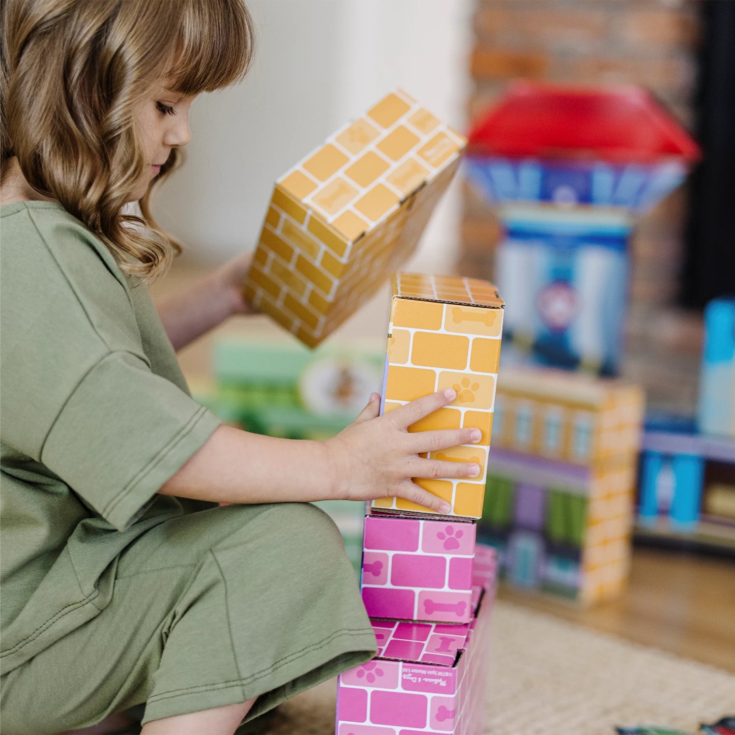 PAW PATROL BLOCS DE CONSTRUCTION EN BOIS - ADVENTURE BAY (FR-DE