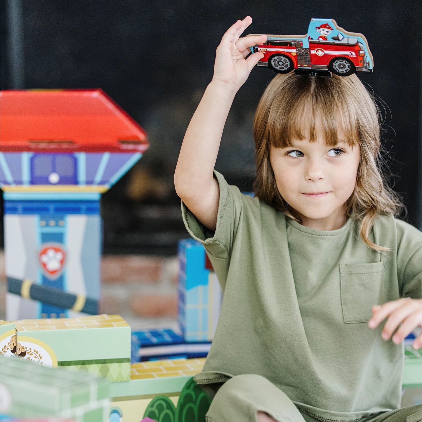 PAW PATROL BLOCS DE CONSTRUCTION EN BOIS - ADVENTURE BAY (FR-DE