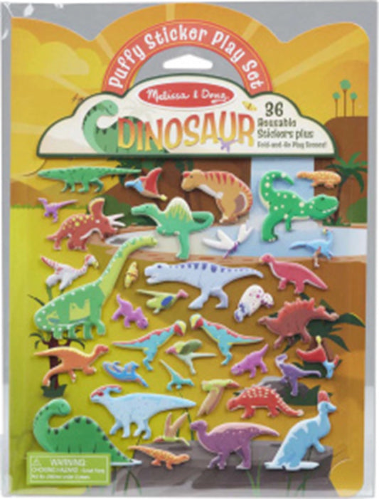 WIEDERVERWENDBARE GUMMIAUFKLEBER – DINOS (FR-DE-EN-ES)