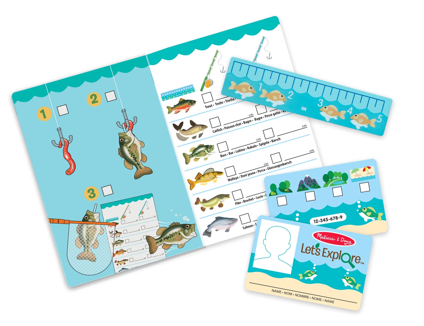 EXPLORONS COFFRET UNE JOURNEE A LA PECHE (FR-DE-EN-ES)