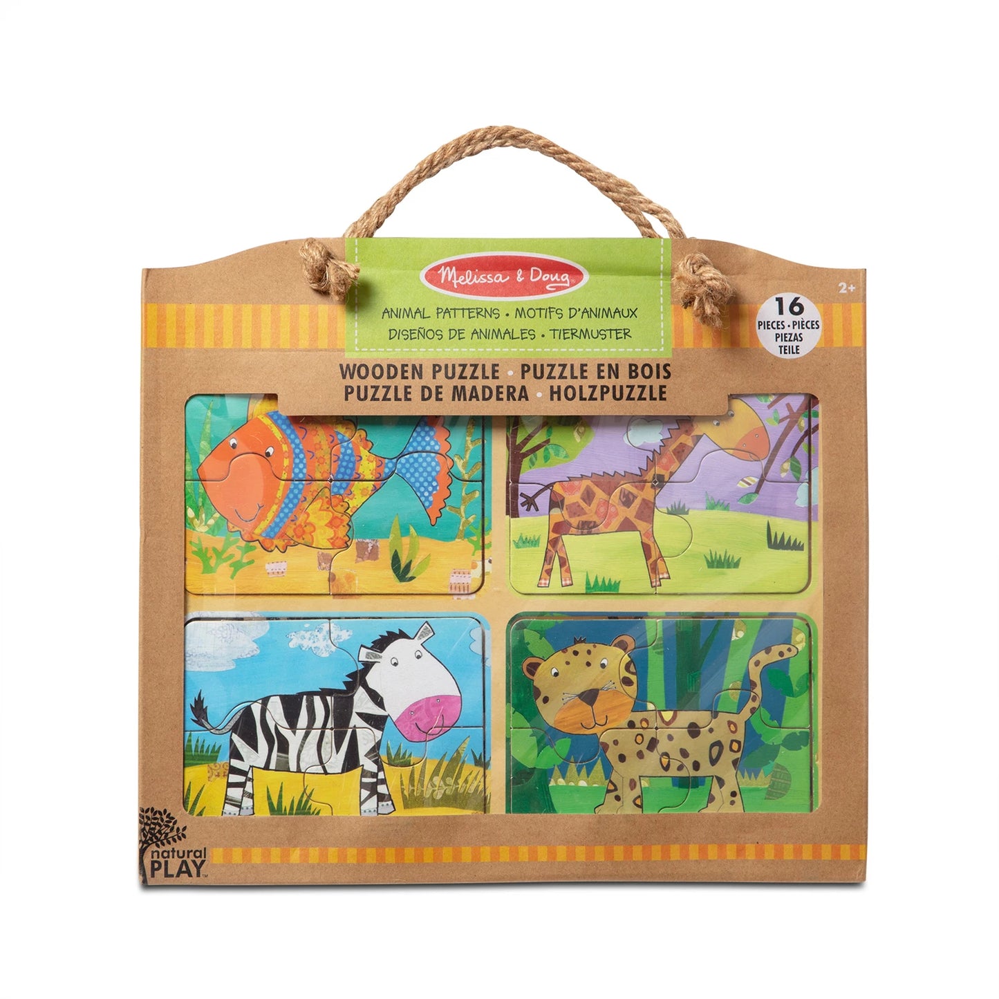 PUZZLE IN LEGNO NATURAL PLAY - MODELLO ANIMALE