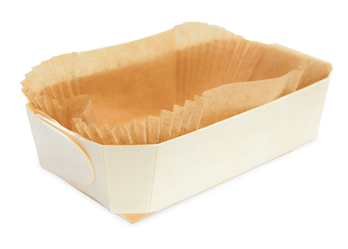 2 MOULES À GÂTEAU 21CM EN BOIS + 4 CAISSETTES DE CUISSON SULFURISÉES