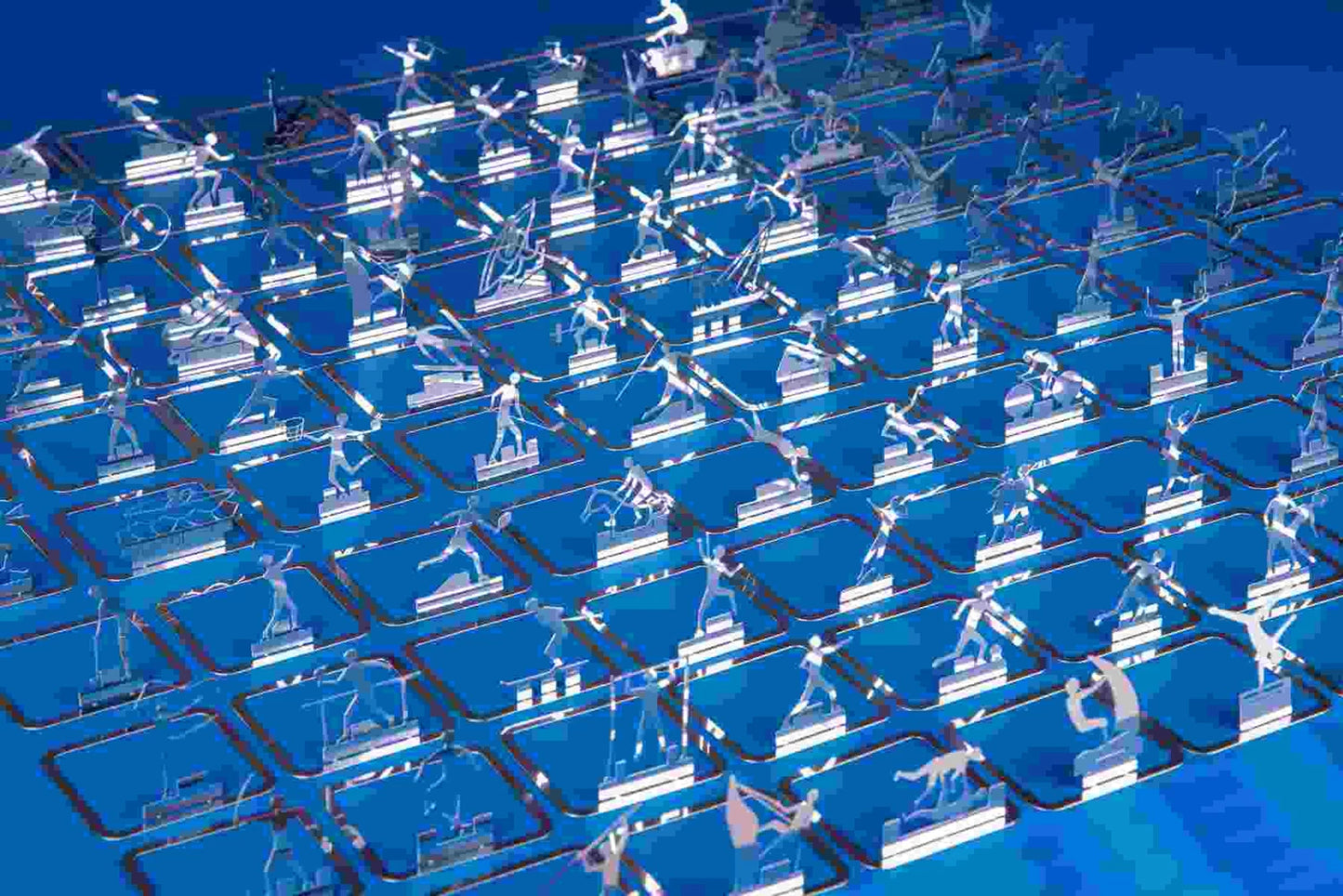 MODELLO 3D IN METALLO ICONE OLIMPICHE 99 PZ.