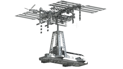 MAQUETTE MÉTALLIQUE 3D STATION SPATIALE 229ST.