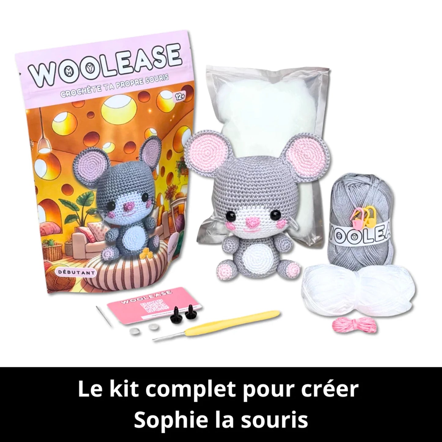 MYWOOLEASE HÄKELSET SOPHIE LA SOURIS