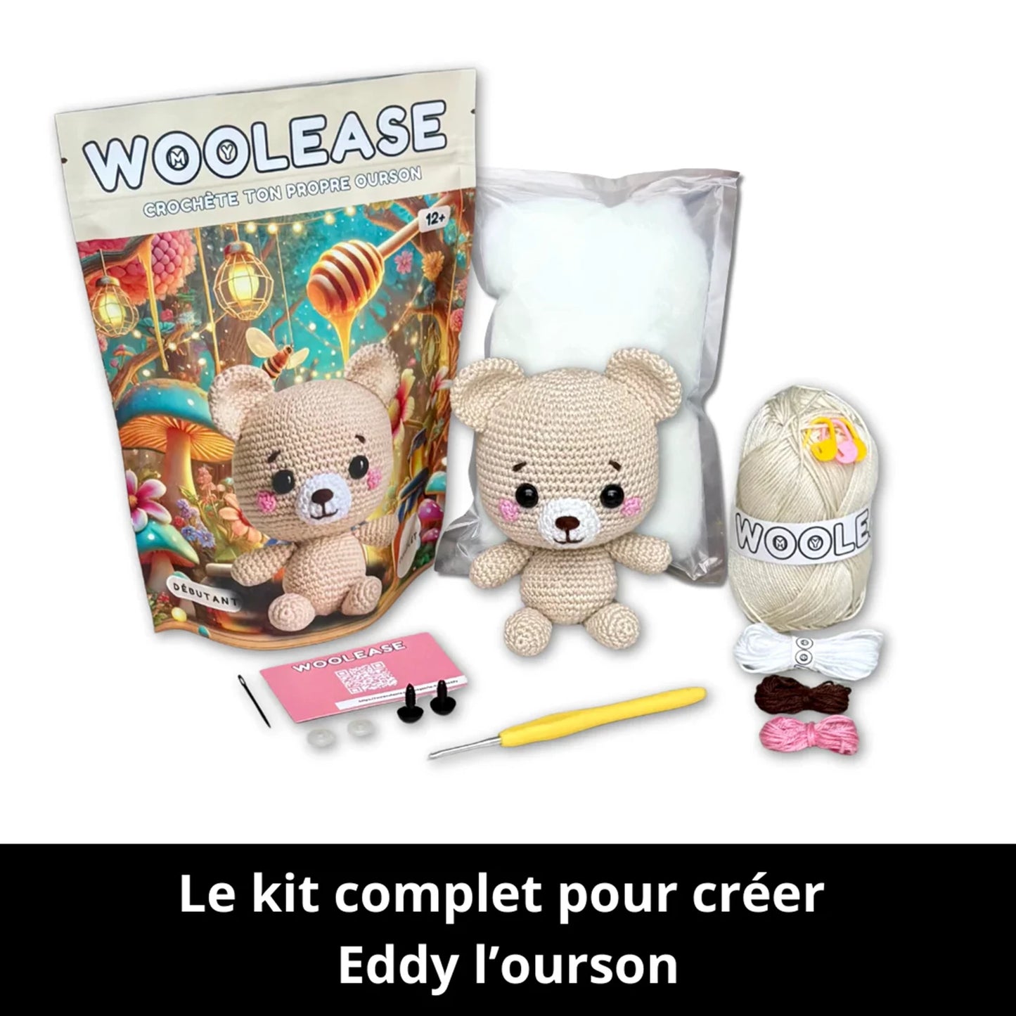 KIT MYWOOLEASE UNCINETTO EDDY L'OURSON