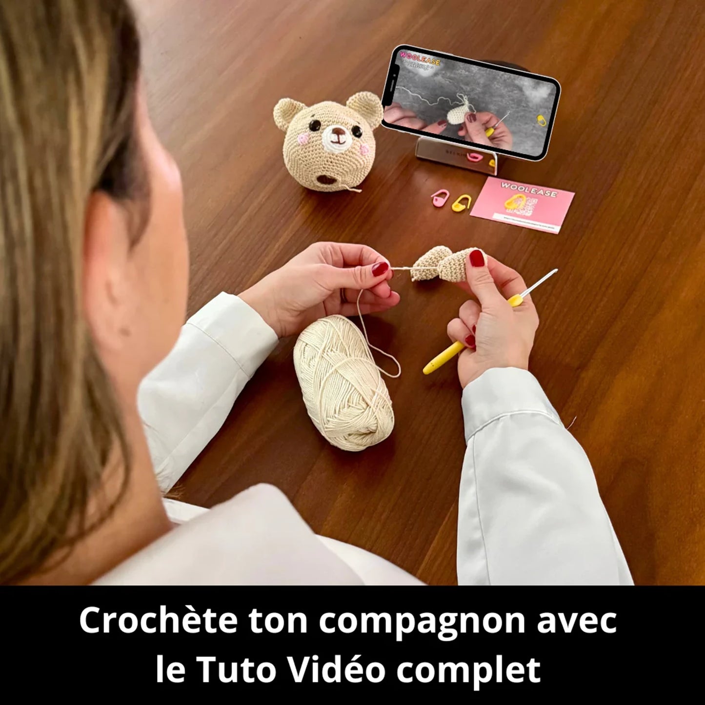 KIT MYWOOLEASE UNCINETTO EDDY L'OURSON
