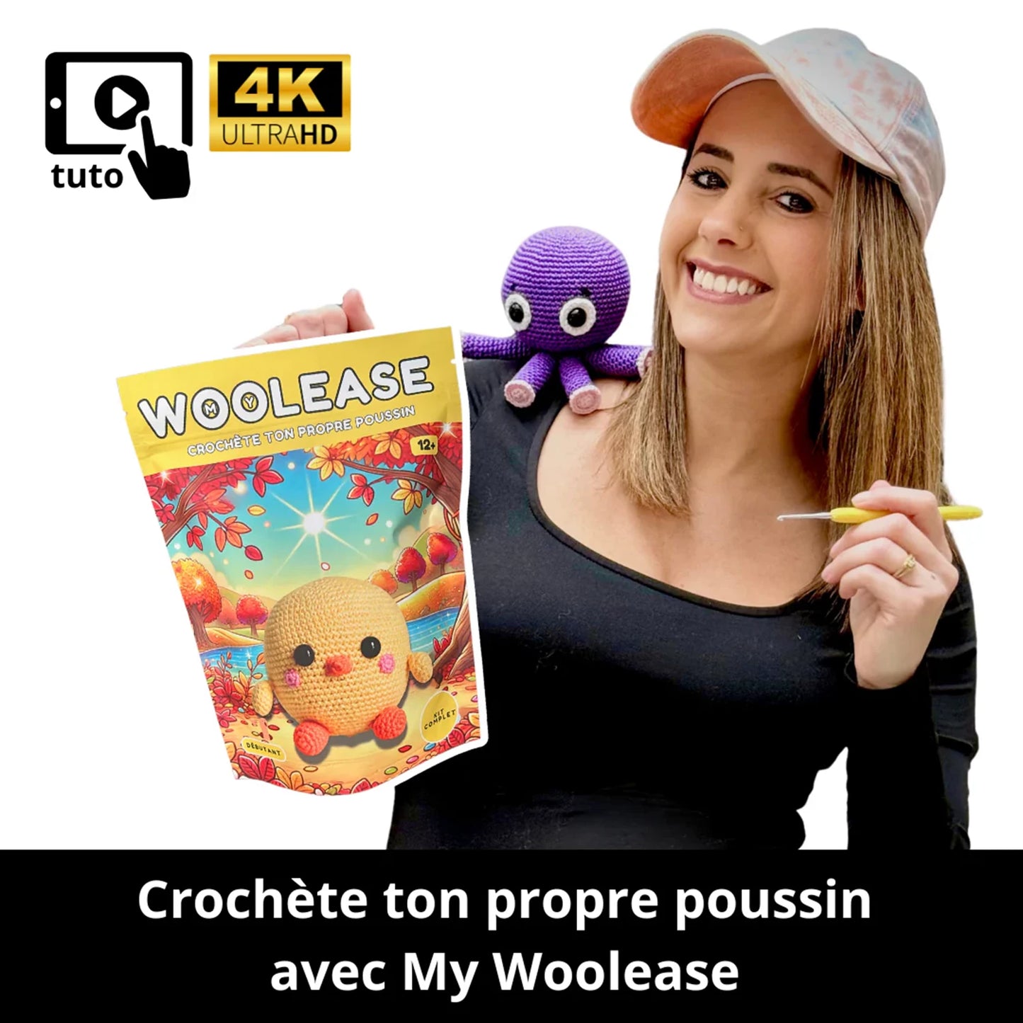 MYWOOLEASE KIT UNCINETTO PIOU PIOU LE POUSSIN