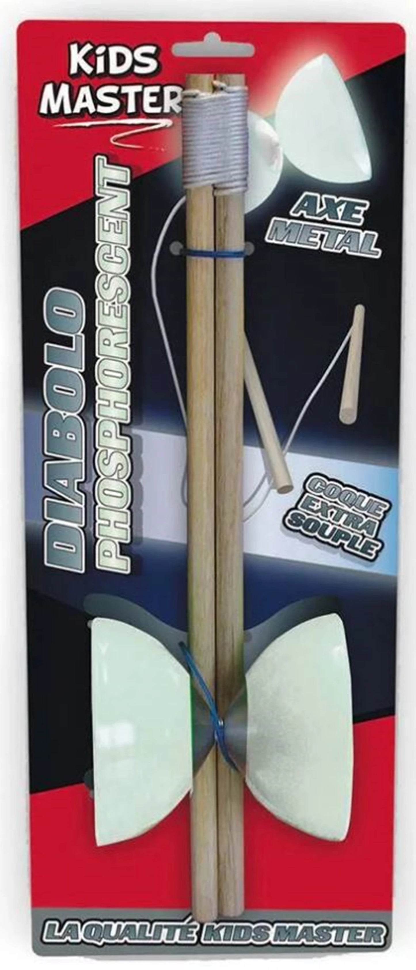 KIDS MASTER DIABOLO PHOSPHORESCENT SUR CARTONNETTE