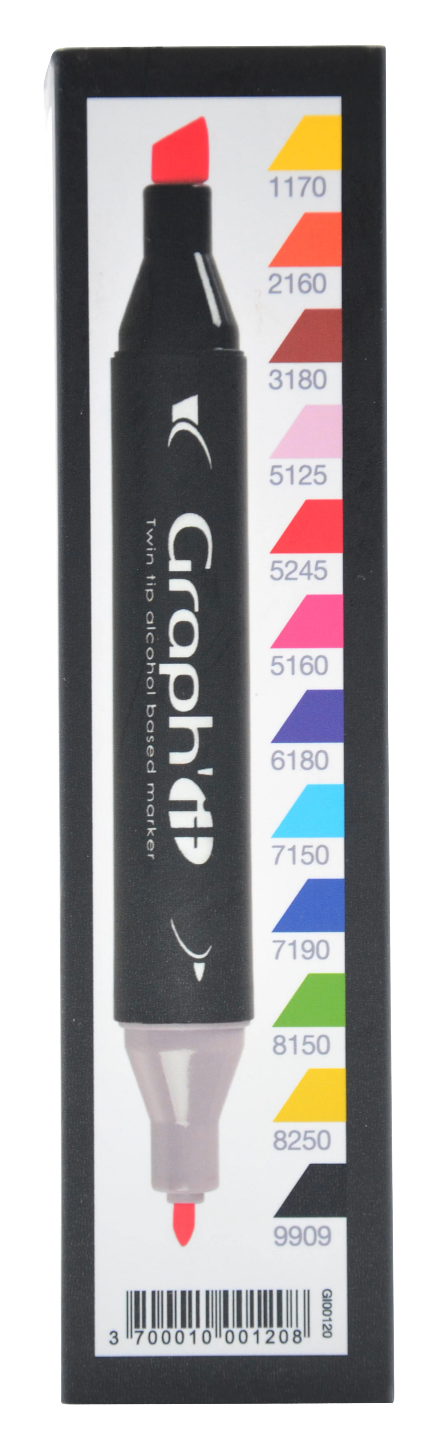 GRAPH'IT SET 12 MARQUEURS CLASSIC