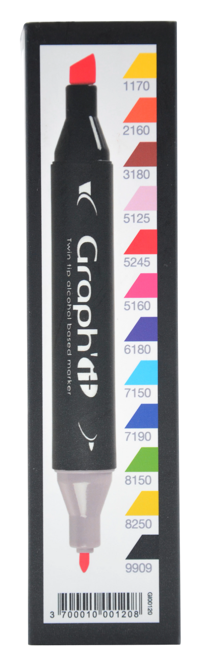 GRAPH'IT SET 12 MARQUEURS CLASSIC