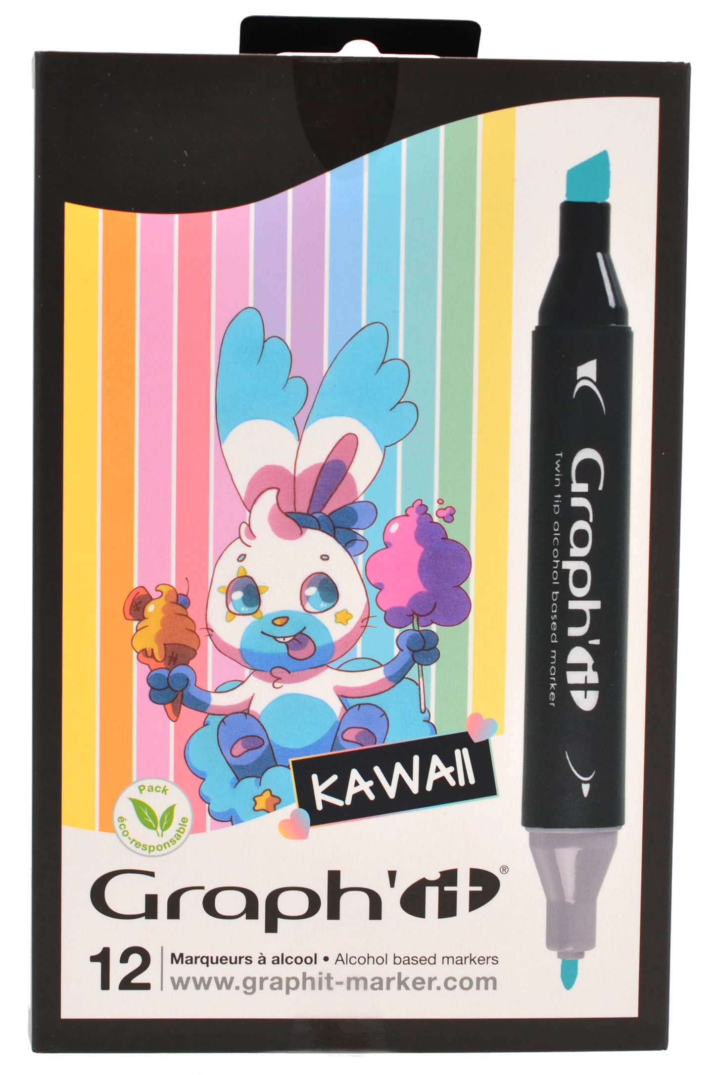 GRAPH'IT SET 12 KAWAII MARKER
