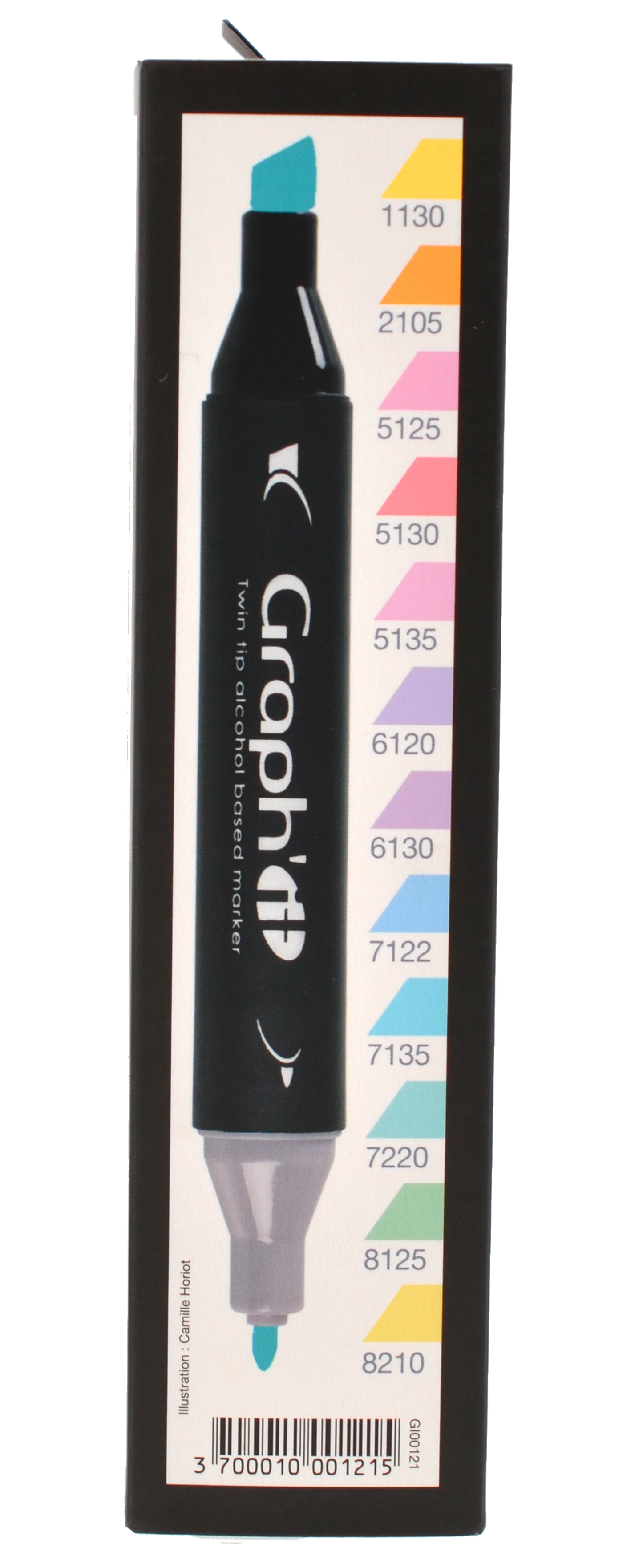 GRAPH'IT SET 12 KAWAII MARKER
