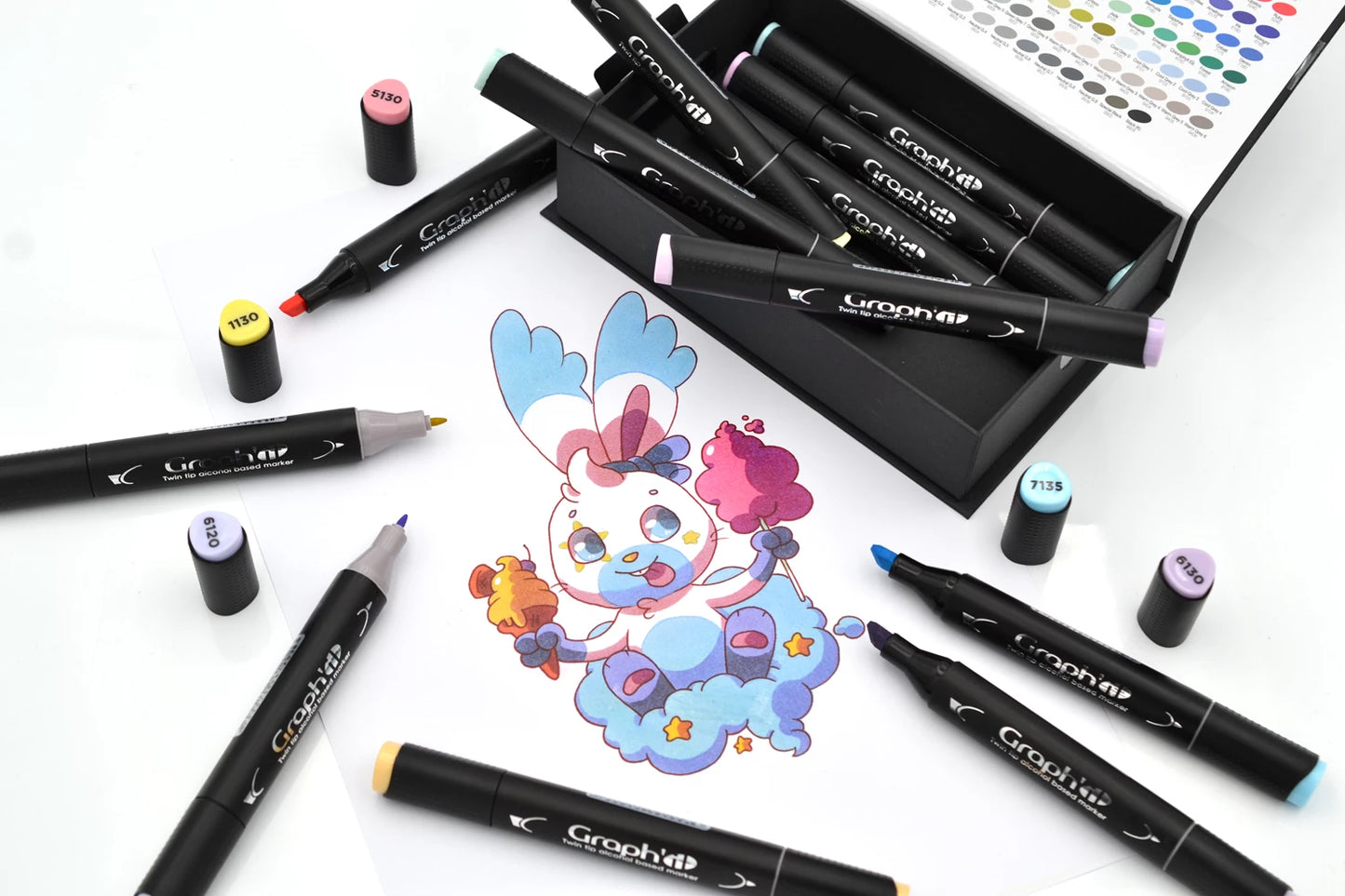 GRAPH'IT SET 12 KAWAII MARKER