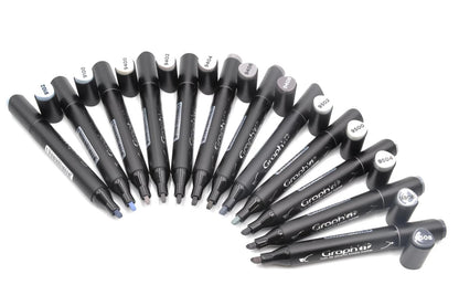 GRAPH'IT SET 12 MARQUEURS MIX GRIS