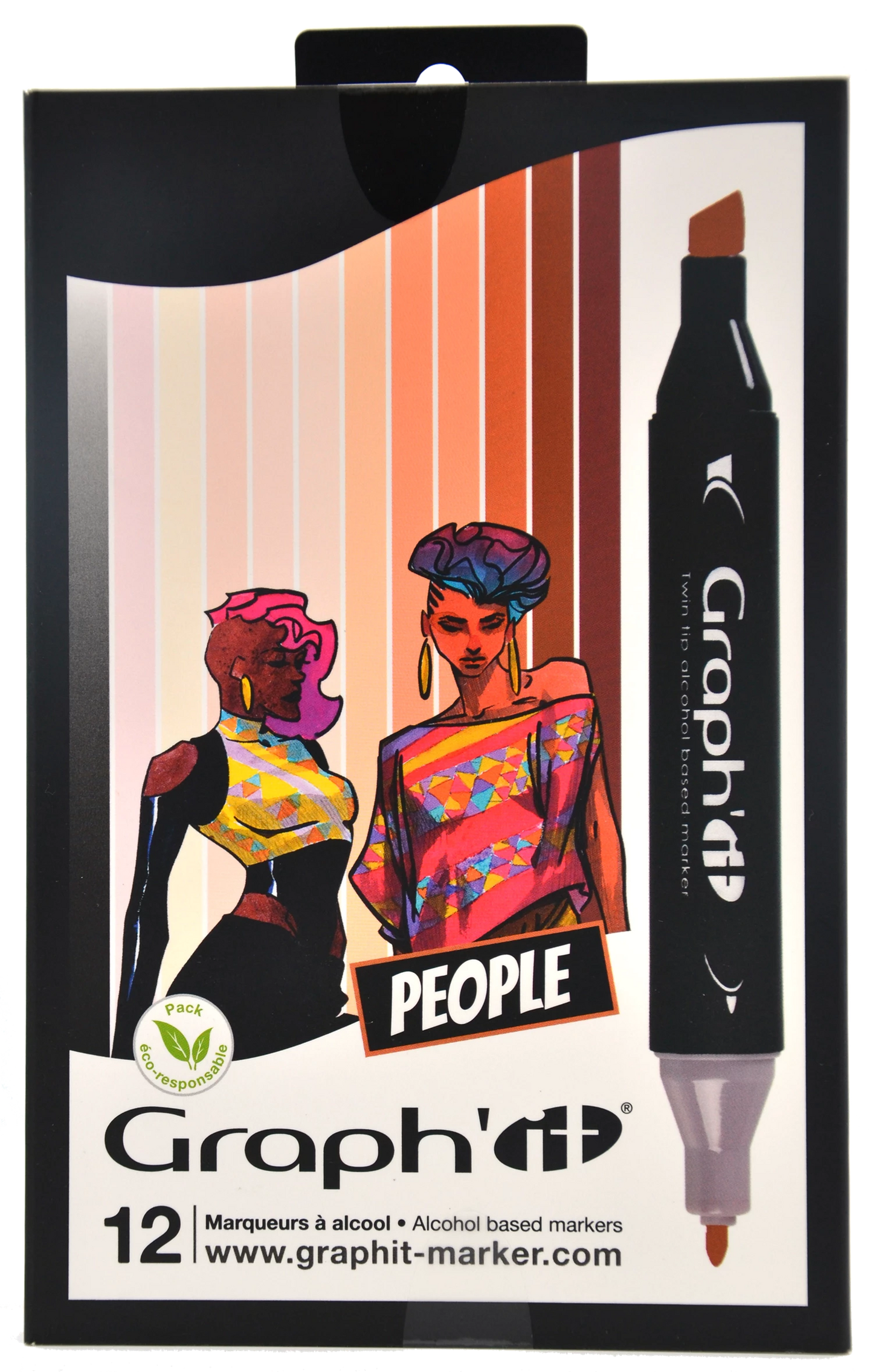 GRAPH'IT SET 12 MARKER PEOPLE