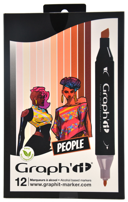 GRAPH'IT SET 12 MARKER PEOPLE