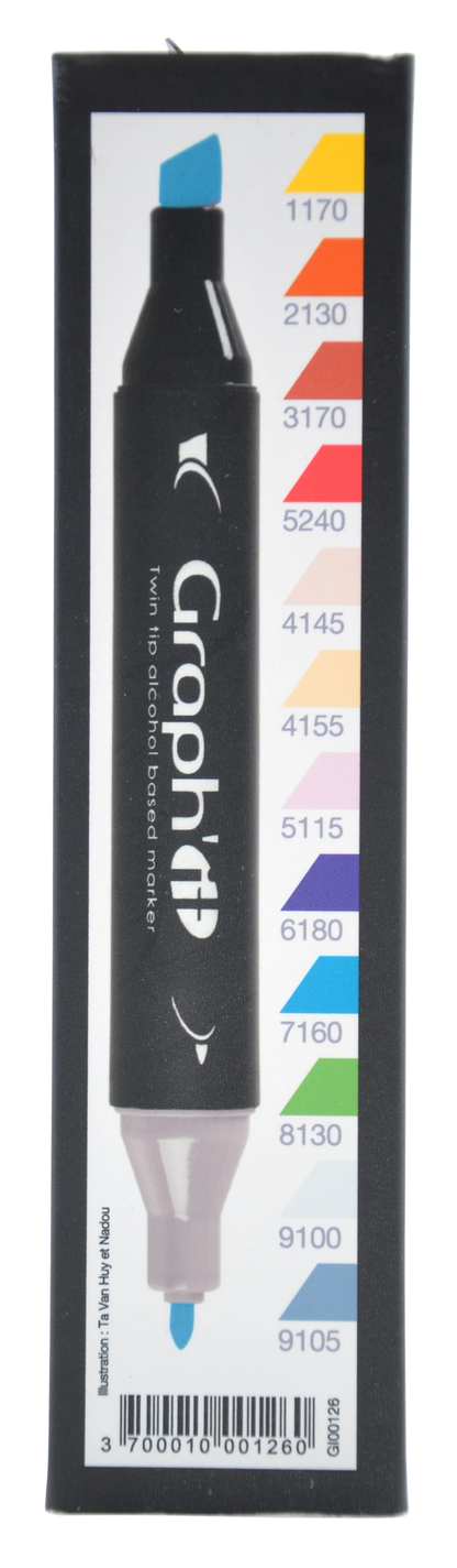GRAPH'IT COFFRET 12 FEUTRES MANGA