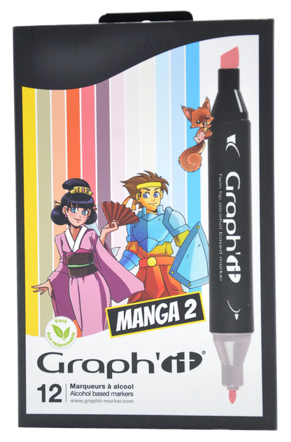 GRAPH'IT SET 12 MANGA MARKER 2