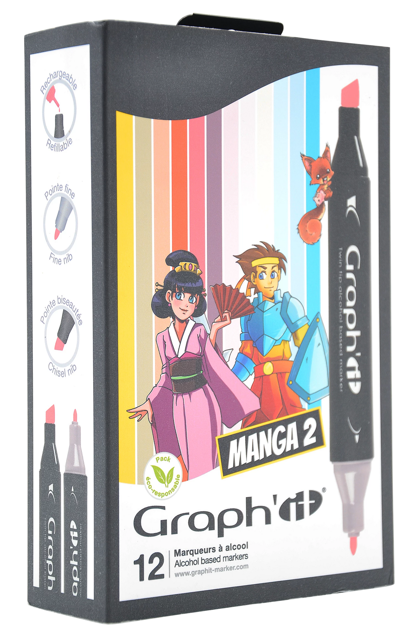 GRAPH'IT SET 12 MANGA MARKER 2