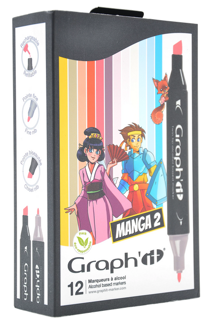 GRAPH'IT SET 12 MANGA MARKER 2