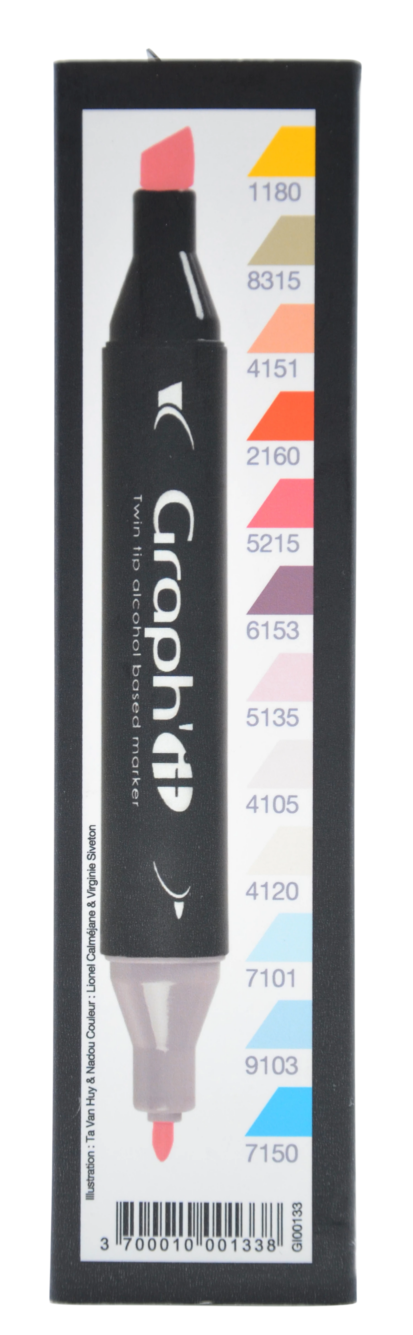 GRAPH'IT SET 12 MANGA MARKER 2