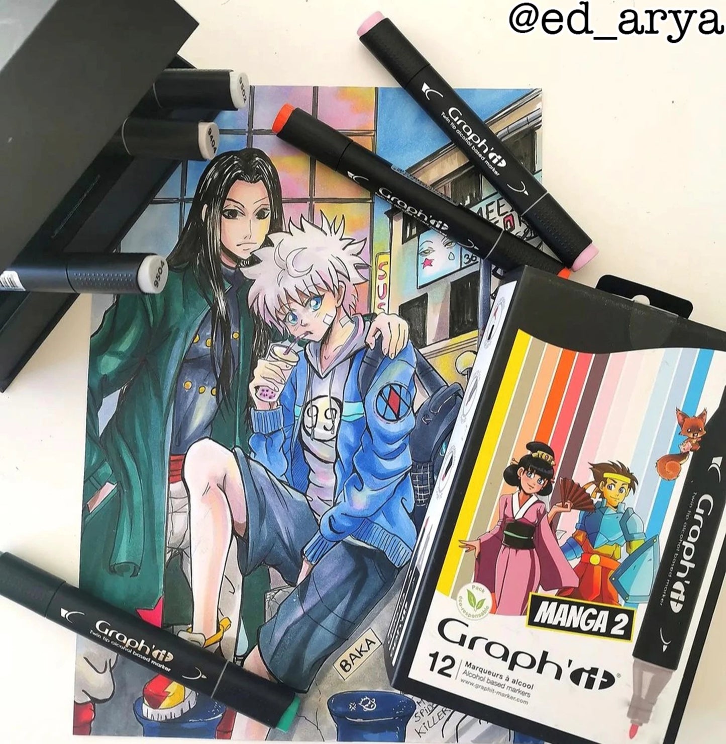 GRAPH'IT SET 12 MANGA MARKER 2