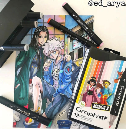 GRAPH'IT SET 12 MANGA MARKER 2