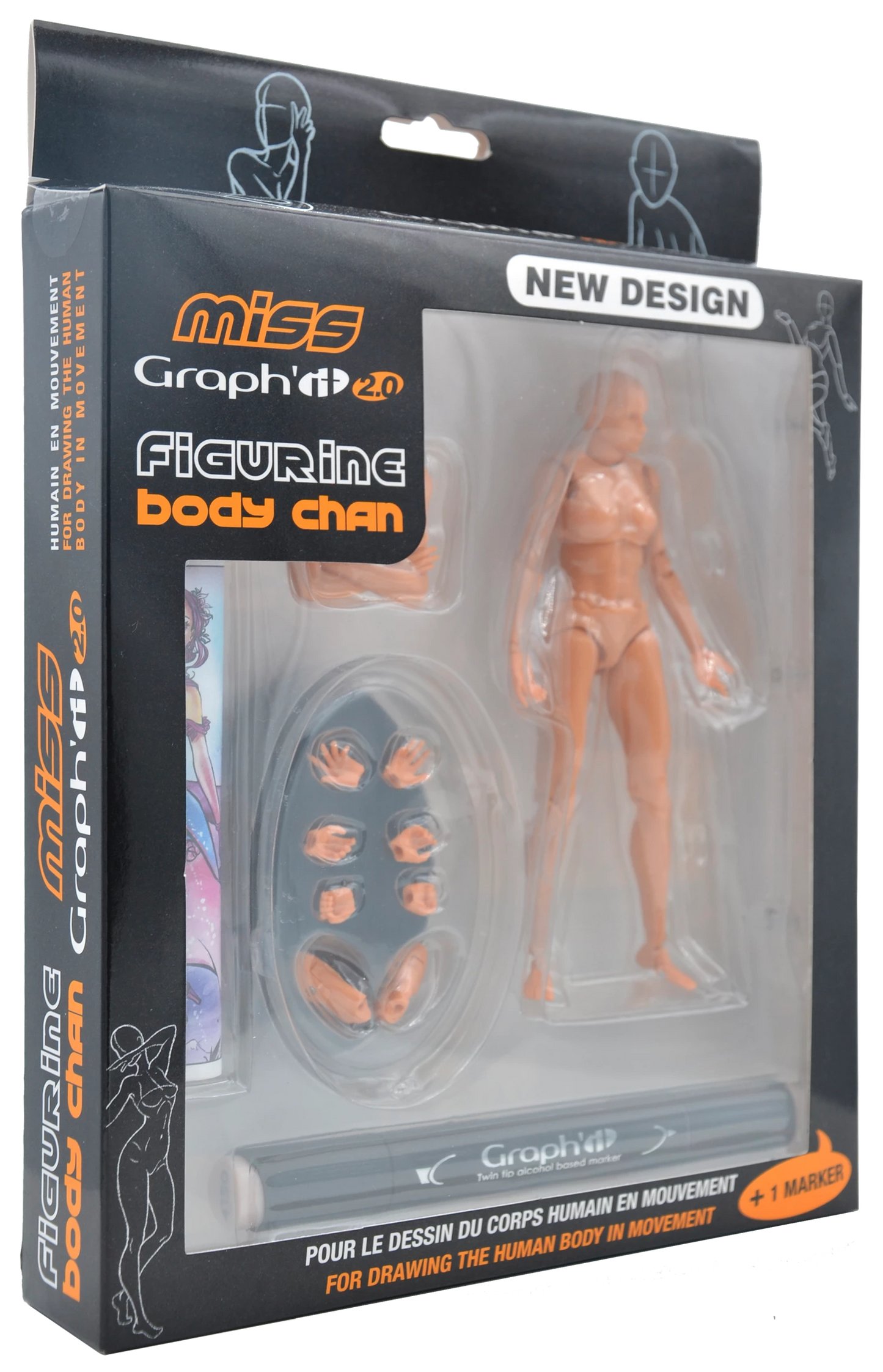 MISS GRAPH'IT 2.0 SET FIG ART POUR DESIGN + 1 PENNARELLO IN GRAFITE