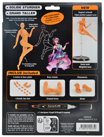 MISS GRAPH'IT 2.0 SET FIG ART POUR DESIGN + 1 PENNARELLO IN GRAFITE
