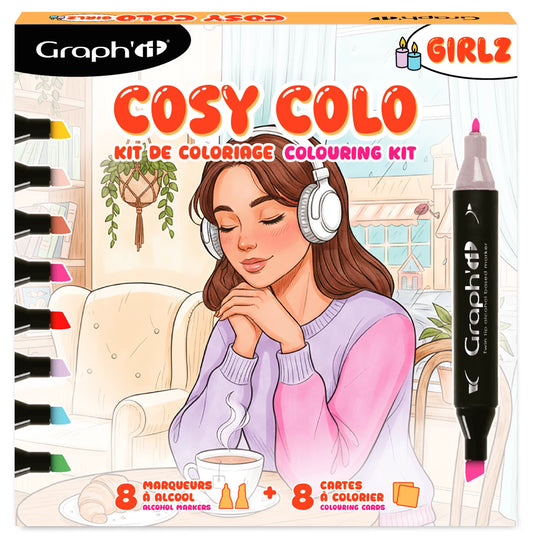 GRAPH'IT - KIT DA COLORARE GRAPH'IT COZY TIME GIRLZ - F/D/D/I