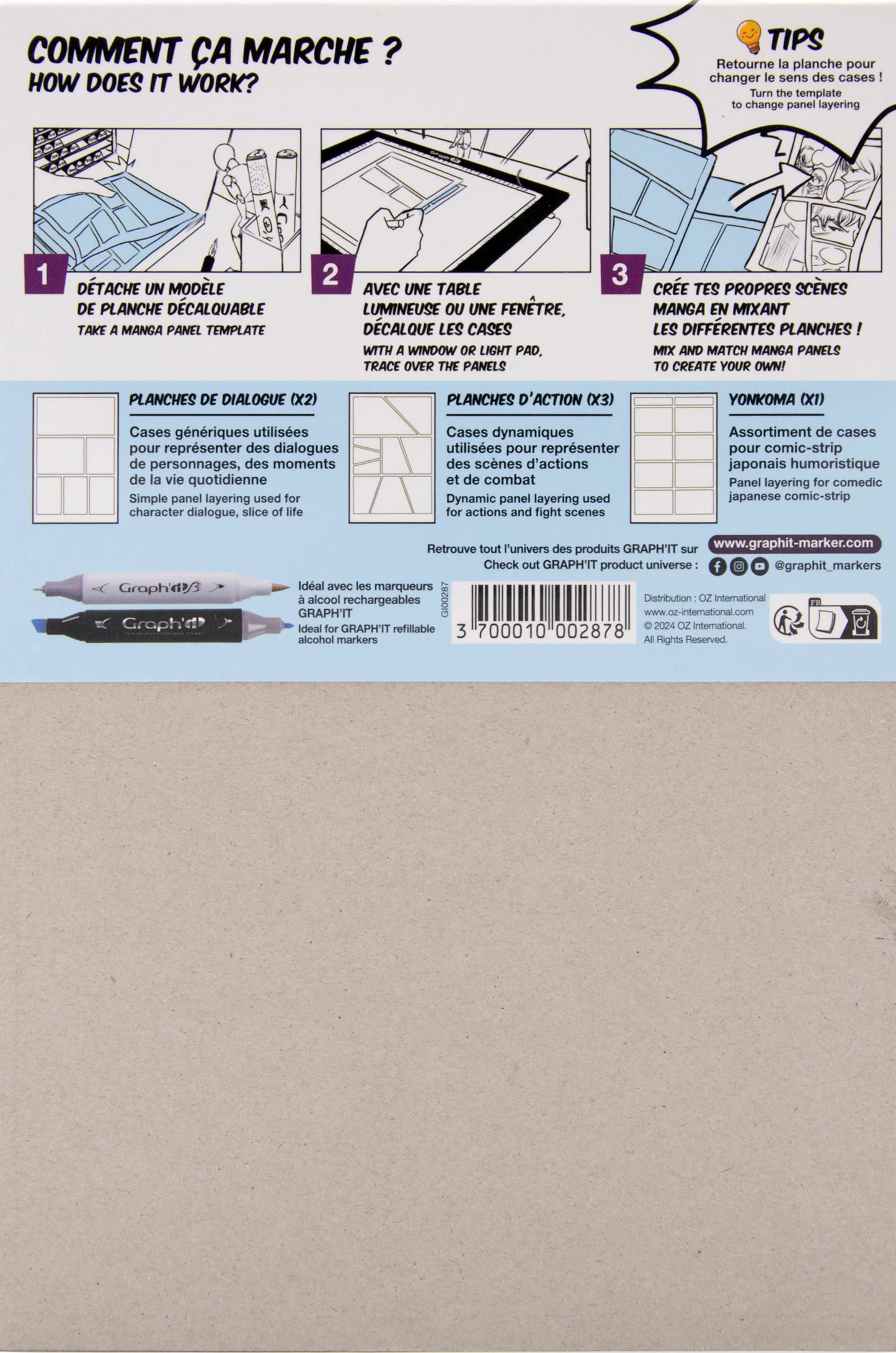 GRAPH'IT MANGA BLOCK A5 300G 25 BLATT + 6 PAUSBLÄTTER
