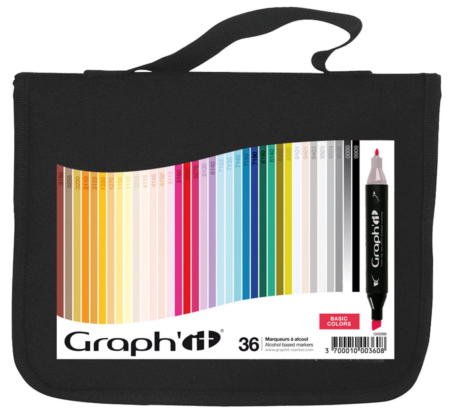 GRAPH'IT LE COFFRET DE 36 MARQUEURS BASIC