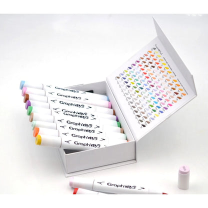 GRAPH'IT - LOT DE 12 PINCEAUX GRAPH'IT EXTRA FINS POUR LE COFFRET COZY TIME - F/D/D/I