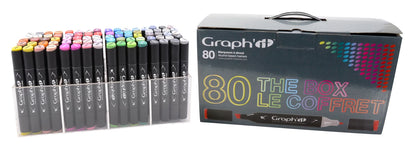 GRAPH'IT SET 80 MARKER MIT TISCHAUFSTELLER 4 KO