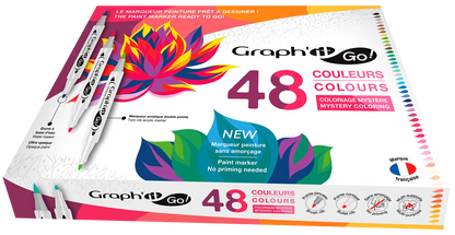 GRAPH'IT GO ACRYL-MARKER-SET 48 STÜCK MYSTERY-MALEFFEKTE