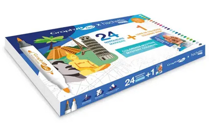 GRAPH'IT GO SET DE 24 MARQUEURS + LIVRE HACHETTE - TOUR DU M